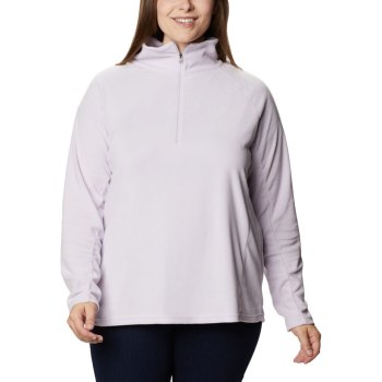 Columbia Ženske Majice S Kapuljačom - Glacial IV 1/2 Zip Plus Size Ljubičaste | HXKV-54869